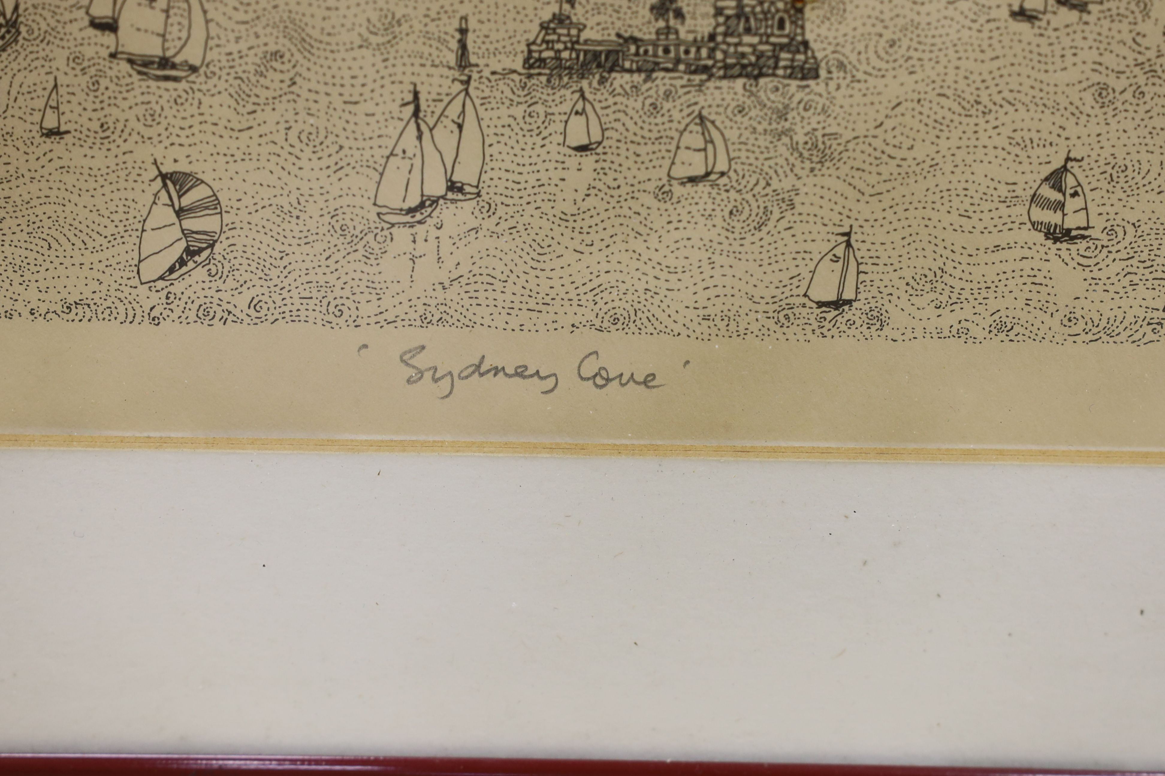 Greg Hyde, limited edition print, Sydney Cove, signed, dated 1981 and numbered 111/500, 39 x 40cm